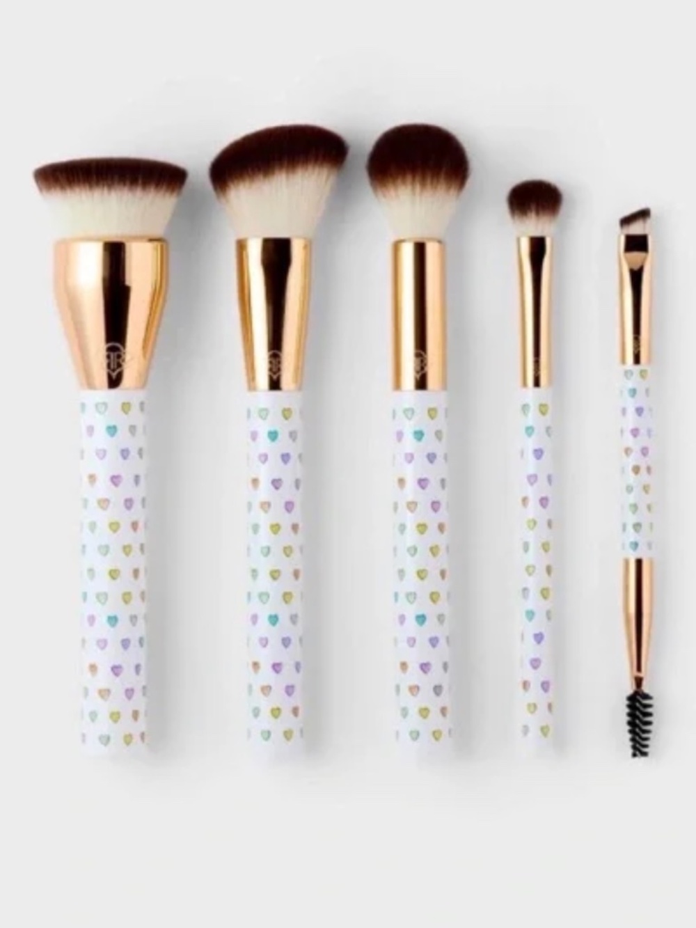 5pc Disco Hearts Wave Makeup Brush Set - Roller Rabbit x Target